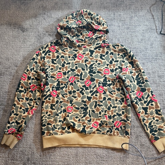 Mens ICE CREAM Camo Hidden Hoodie - Picture 2 of 13